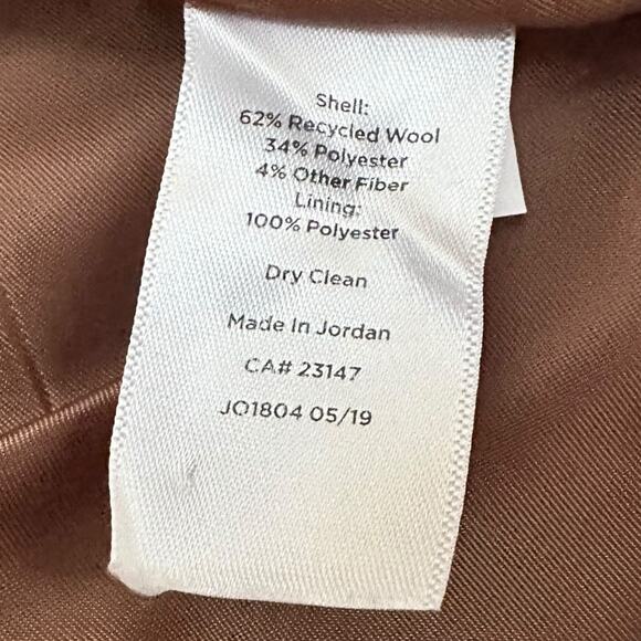 Talbots Plus 18W Camel Wool Blend Blazer Jacket Italian Fabric Classic Lined - Picture 7 of 12